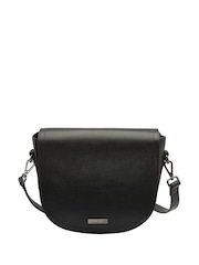 Lotus Brown Leather Saddle Bag - Image 1 of 4
