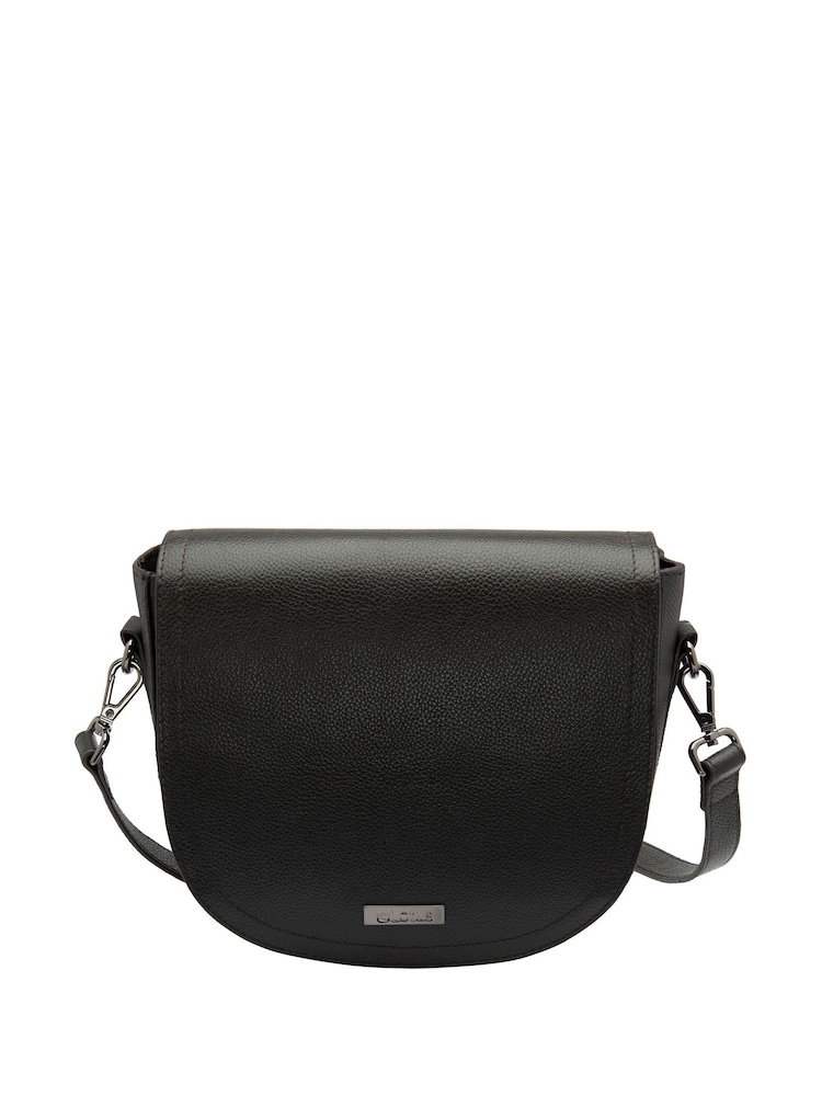 Lotus Brown Leather Saddle Bag - Image 1 of 4
