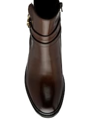Lotus Leather Zip-Up Chelsea Boots - Imagem 4 de 4