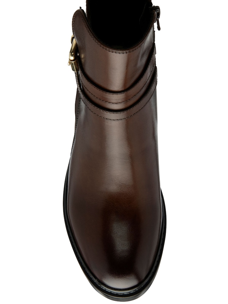 Lotus Leather Zip-Up Chelsea Boots - Imagem 4 de 4