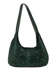 Lotus Green Suede Handbag - Image 1 of 4