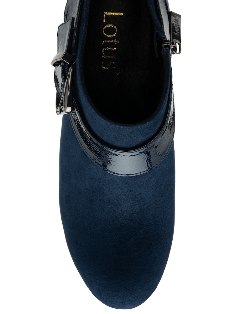 Lotus Blue Heeled Shoe Boots - Image 4 of 4 Lotus Blue Heeled Shoe Boots - Image 4 of 4