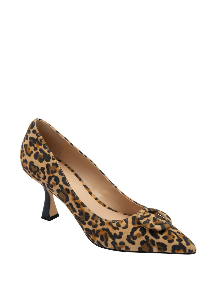 Lotus Animal Print Suede Court Shoes - Image 1 of 4