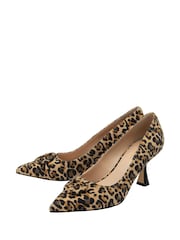 Lotus Animal Print Suede Court Shoes - Image 2 of 4
