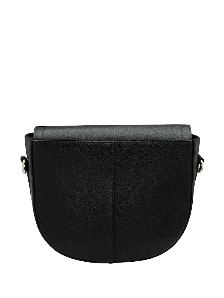 Lotus Black Leather Saddle Bag - Image 2 of 4