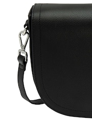 Lotus Black Leather Saddle Bag - Image 4 of 4