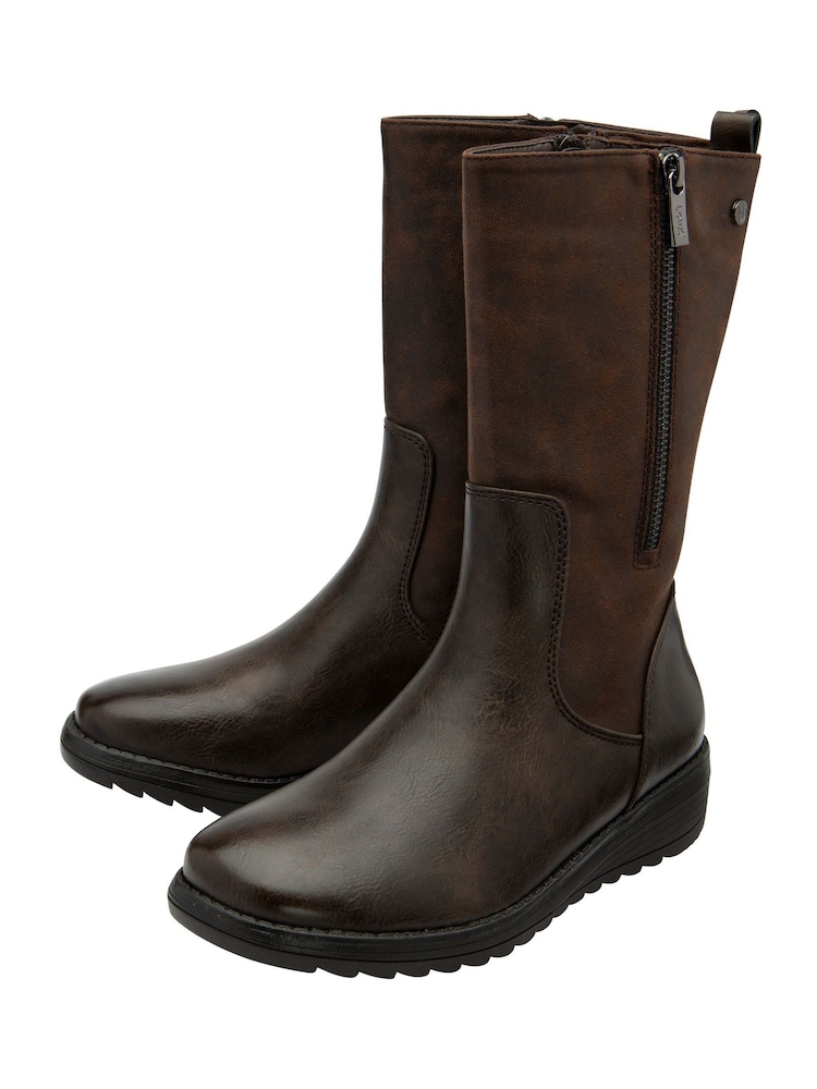 Lotus Flat Mid-Calf Boots - Imagem 2 de 4