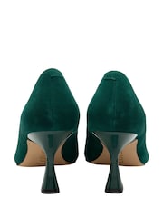 Lotus Green Suede Court Shoes - Image 3 of 4