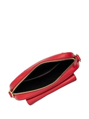 Lotus Red Leather Handbag - Image 3 of 4