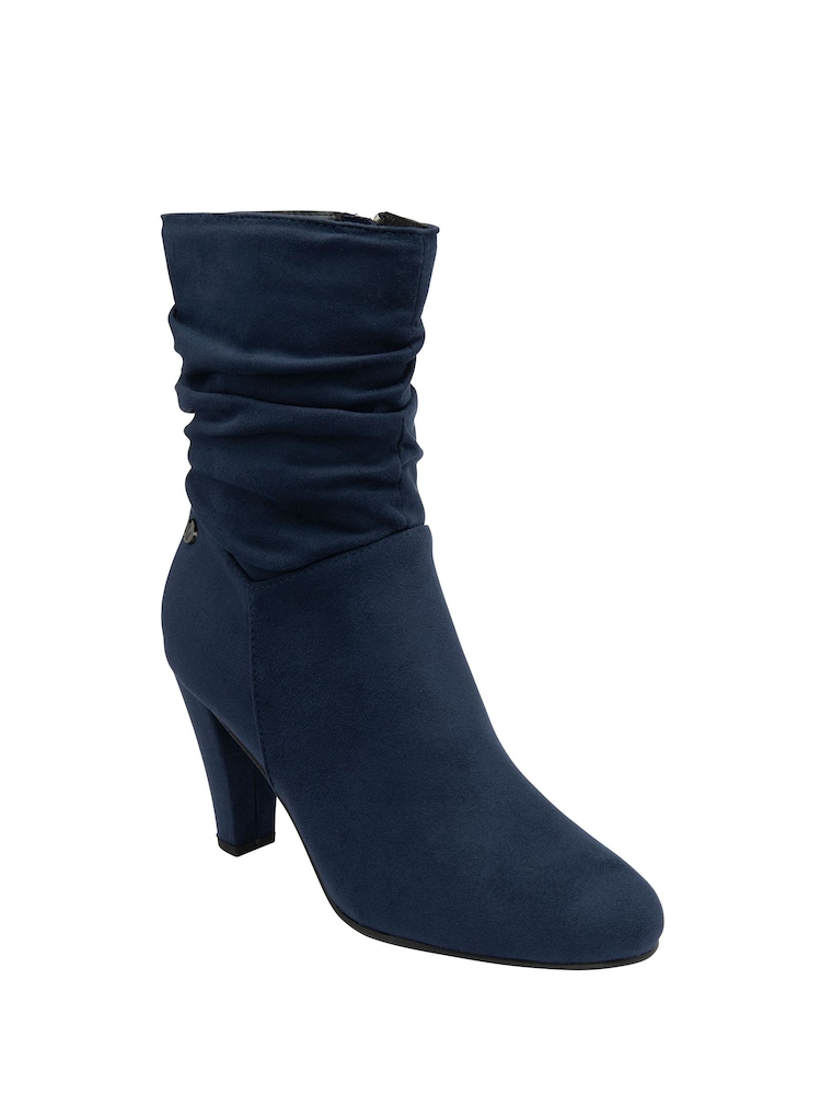 Lotus Blue Stiletto Heel Boots - Image 1 of 4 Lotus Blue Stiletto Heel Boots - Image 1 of 4