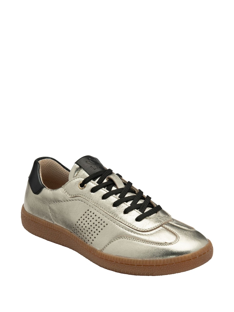 Lotus Gold Leather Trainers - Image 1 of 4 Lotus Gold Leather Trainers - Image 1 of 4
