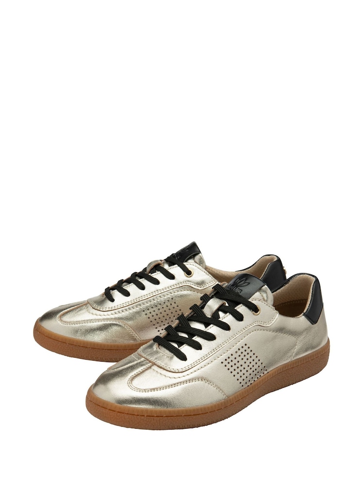Lotus Gold Leather Trainers - Image 2 of 4 Lotus Gold Leather Trainers - Image 2 of 4