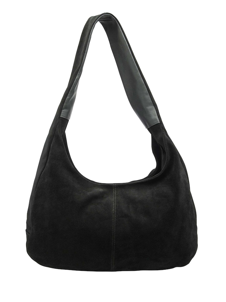 Lotus Black Suede Handbag - Image 2 of 4