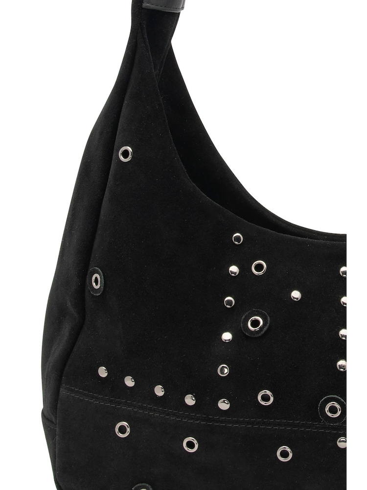 Lotus Black Suede Handbag - Image 4 of 4 Lotus Black Suede Handbag - Image 4 of 4