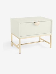 Light Shagreen Effect Side Table - Image 8 of 8