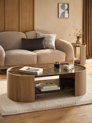 Mid Natural Nomad Oak Effect Coffee Table - Image 1 of 8