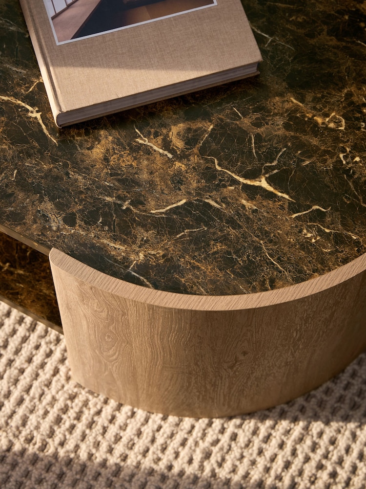 Mid Natural Nomad Oak Effect Coffee Table - Image 2 of 8