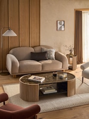 Mid Natural Nomad Oak Effect Coffee Table - Image 5 of 8