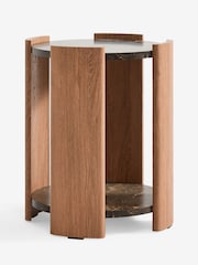 Mid Natural Nomad Oak Effect Side Table - Image 4 of 5