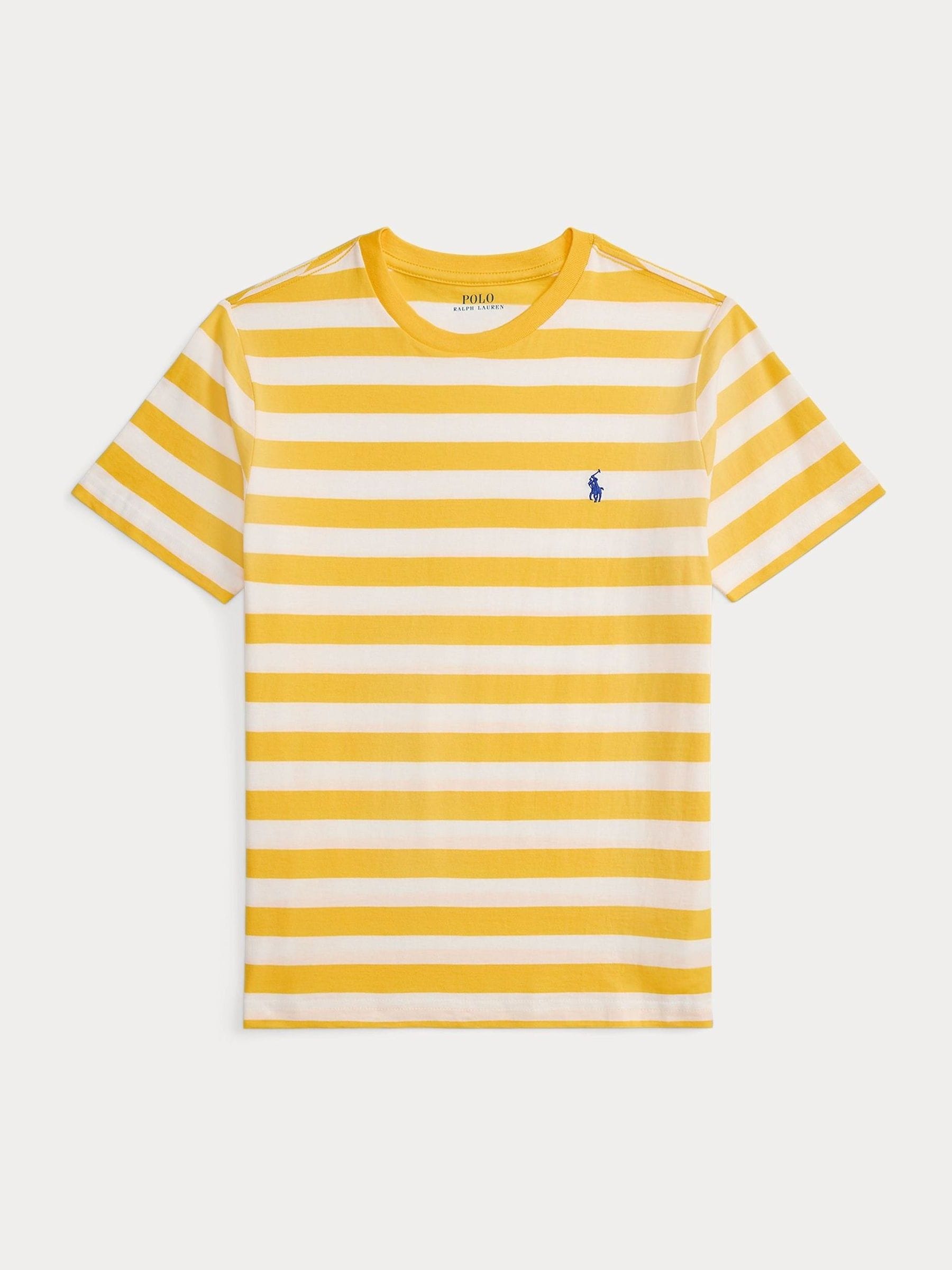 Buy Polo Ralph Lauren Yellow Stripe Jersey T-Shirt from Next USA