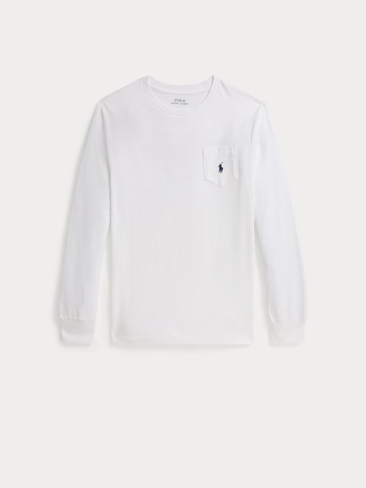 Polo Ralph Lauren White Pony Player Back Graphic T-Shirt - Image 2 of 2