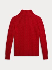Polo Ralph Lauren Boys Cable Knit Quarter Zip Jumper - Imagem 5 de 5