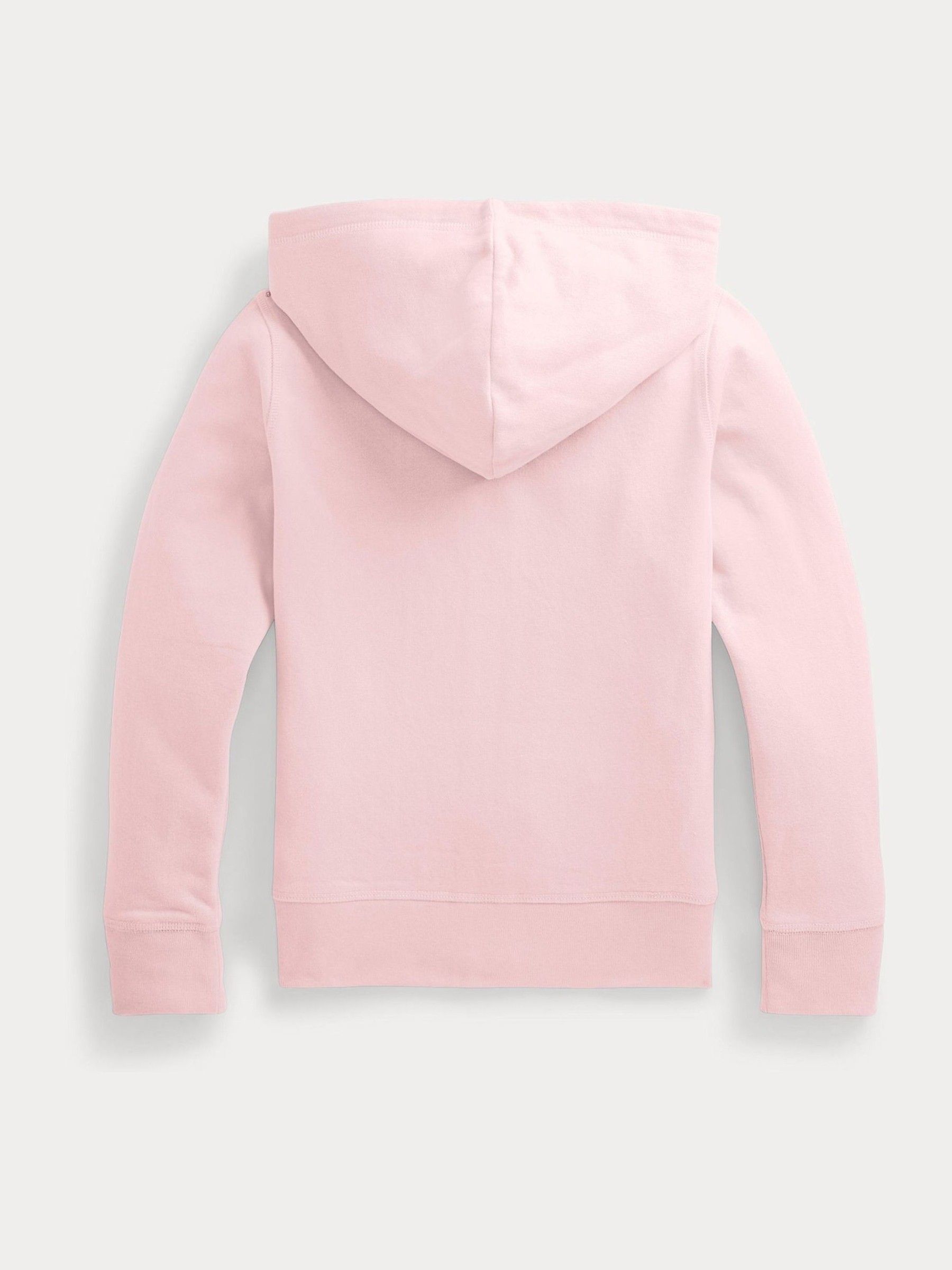 Buy Polo Ralph Lauren Pink Girls Zip Through Jersey Hoodie from