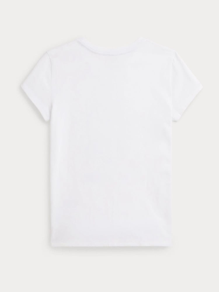 Polo Ralph Lauren White Girls Polo Bear Graphic T-Shirt - Image 7 of 7 Polo Ralph Lauren White Girls Polo Bear Graphic T-Shirt - Image 7 of 7