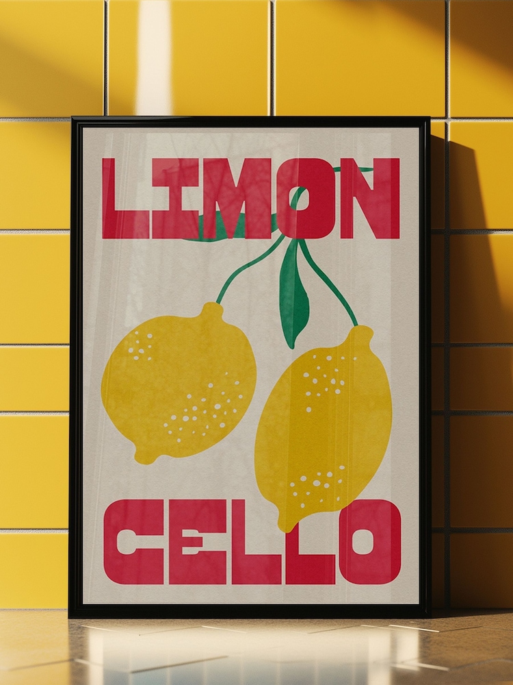 We Are Proper Good Yellow Limoncello Art Print - Image 1 of 4 We Are Proper Good Yellow Limoncello Art Print - Image 1 of 4
