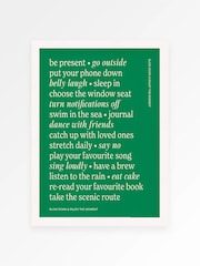 We Are Proper Good Green Slow Down Art Print - Image 2 of 3
