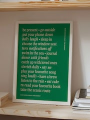 We Are Proper Good Green Slow Down Art Print - Image 3 of 3