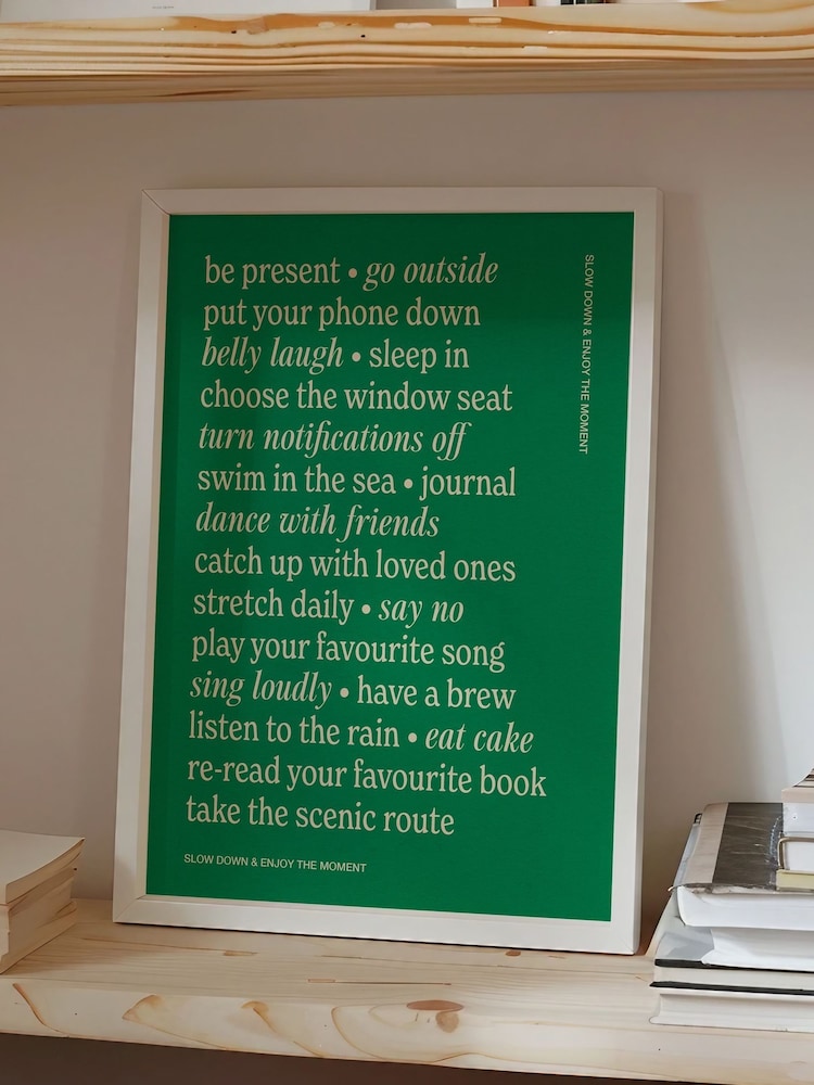 We Are Proper Good Green Slow Down Art Print - Image 3 of 3