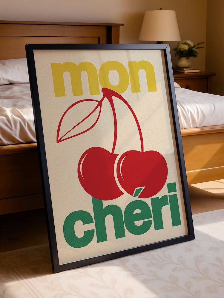 We Are Proper Good Red Mon Cheri Art Print - Image 1 of 3