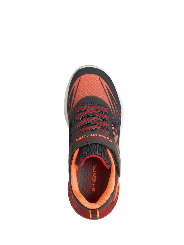 Skechers Grey S Lights Flex Glow Ultra Unsure Of This Term Trainers - Image 3 of 3