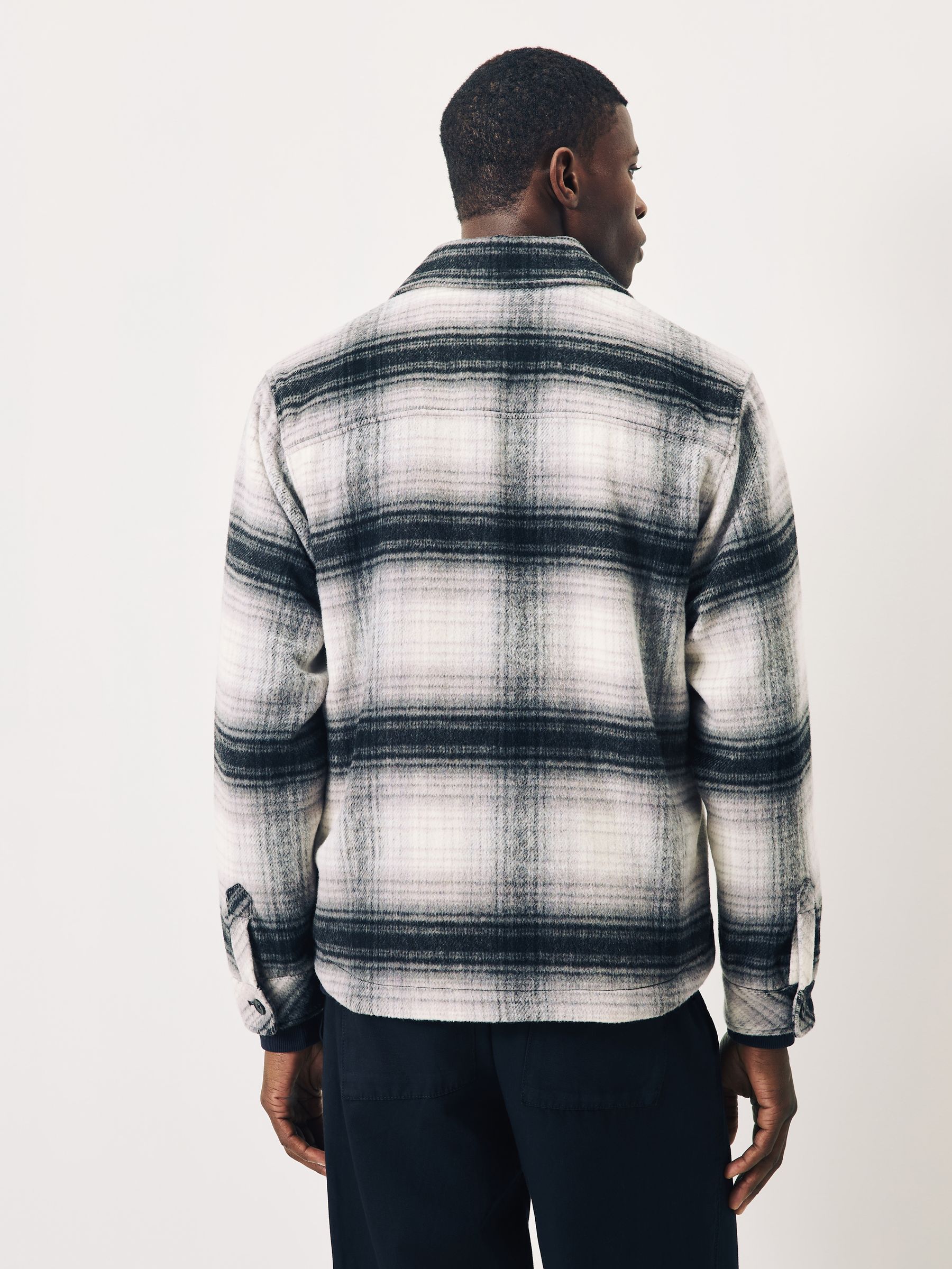 Buy Scotch & Soda Grey Wool Blend Check Overshirt from Next Norway