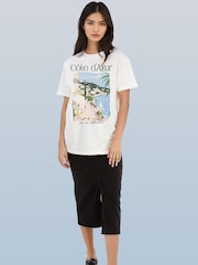 Brands In White Travel Cote DAzur Graphic T-Shirt - Image 2 of 5