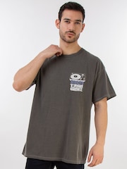 Brands In Grey Brooklyn Turntable Graphic Print T-Shirt - Image 2 of 5