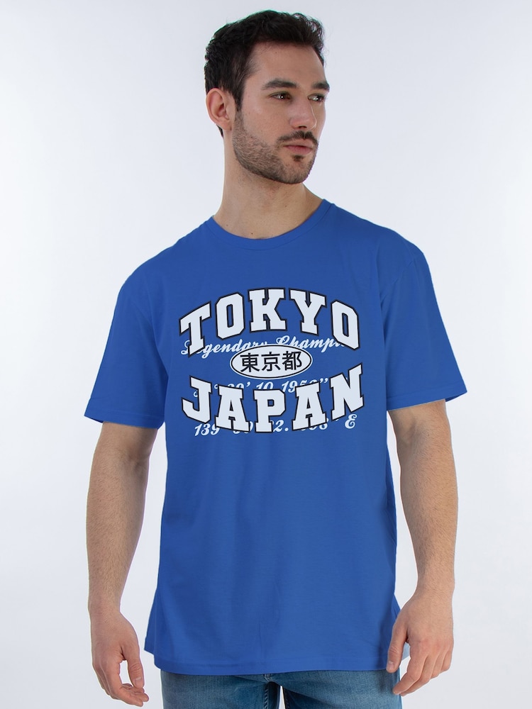 Brands In Blue Tokyo Japan Graphic Print T-Shirt - Image 1 of 5