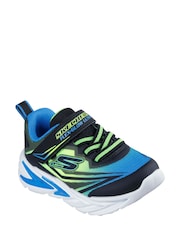 Skechers Blue S Lights Flex Glow Ultra Unsure Of This Term Trainers - Image 2 of 3