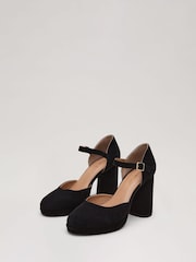 Phase Eight Black Grosgrain Slingback Shoes - Image 6 of 9