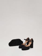 Phase Eight Black Grosgrain Slingback Shoes - Image 7 of 9