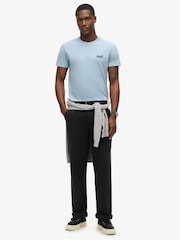 Superdry Blue Essential Logo Embroidered T-Shirt - Image 3 of 6