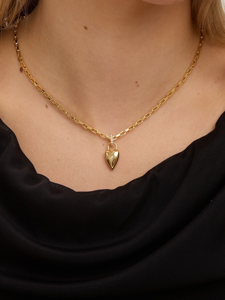 Jon Richard Gold Tone Cubic Zirconia Heart Pendant - Image 3 of 3
