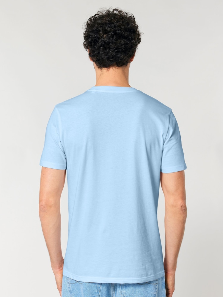 All + Every Blue Peanuts Woodstock Playing Baseball Est 1950 Mens T-Shirt - Image 2 of 4