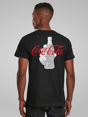 All + Every Black Coca Cola Bottle Back Print Mens T-Shirt - Image 2 of 4