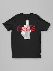 All + Every Black Coca Cola Bottle Back Print Mens T-Shirt - Image 3 of 4