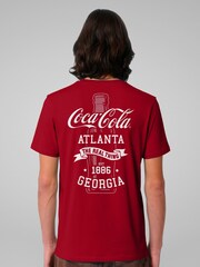 All + Every Red Coca Cola Bottle The Real Thing Back Print Mens T-Shirt - Image 2 of 4