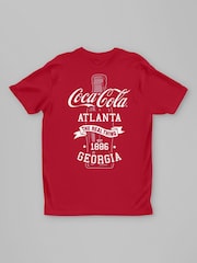 All + Every Red Coca Cola Bottle The Real Thing Back Print Mens T-Shirt - Image 3 of 4