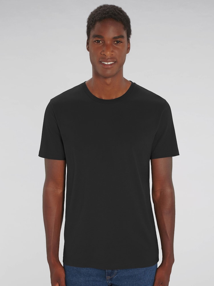 All + Every Black NASA Lunar Eclipse Moon Phases Back Print Men's T-Shirt - Image 2 of 4 All + Every Black NASA Lunar Eclipse Moon Phases Back Print Men's T-Shirt - Image 2 of 4