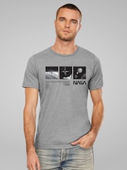 All + Every Grey NASA ISS And Jupiter Moon Shots Mens T-Shirt - Image 1 of 4